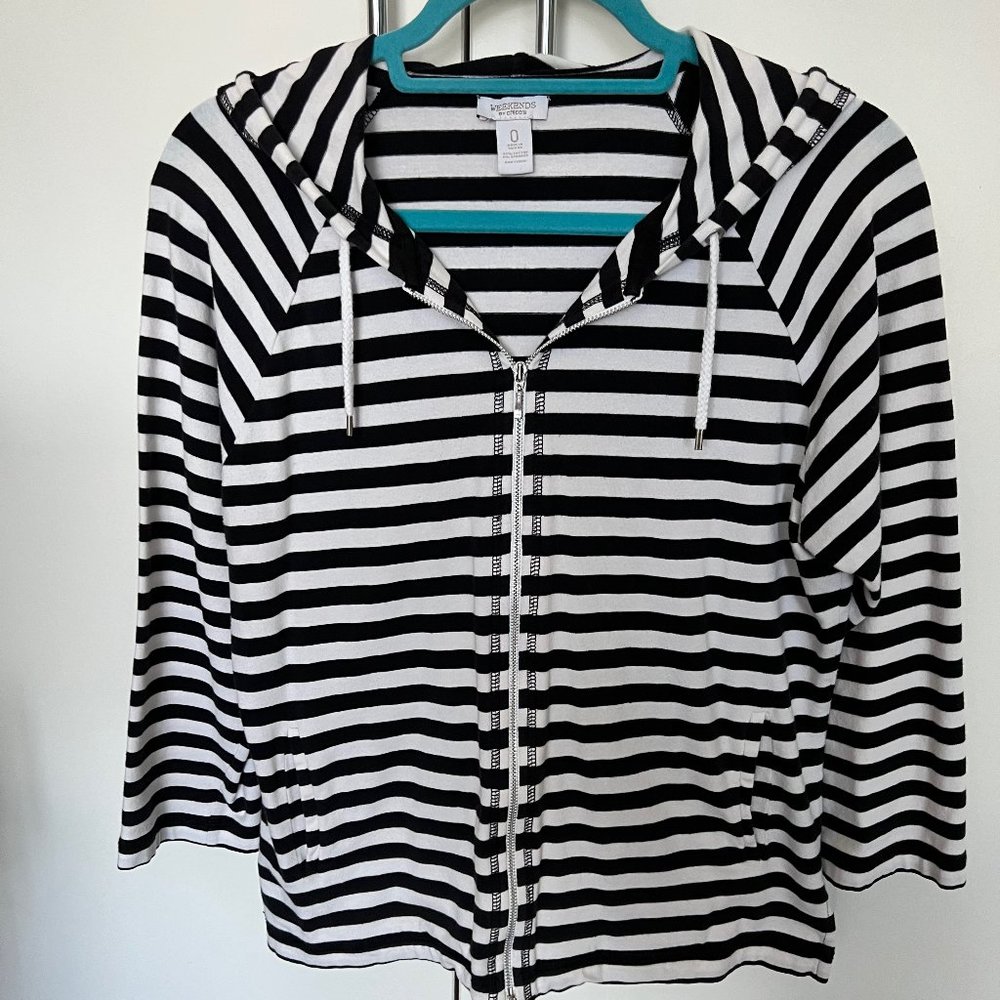Chico's front zip hoodie